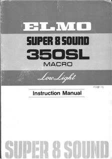 Elmo 350 SL manual. Camera Instructions.